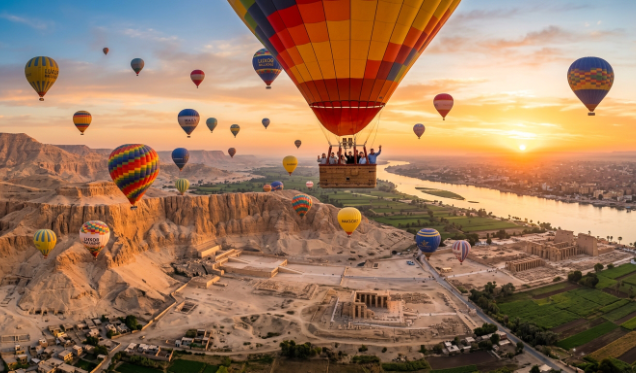 Sunrise Hot Air Balloon Ride in Luxor
